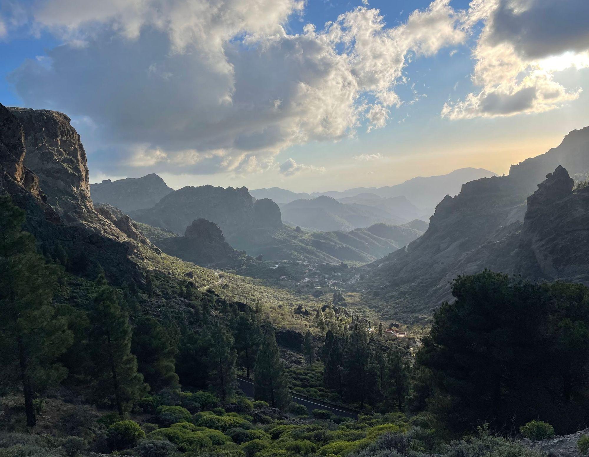 View from the “Roque Nublo” hike in Gran Canaria island